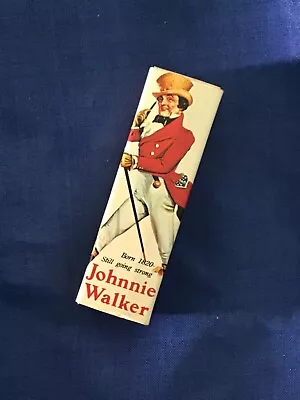 VINTAGE JOHNNY WALKER BOX MATCHES MATCH BOOK 1970's / 80's RARE EX  UNUSED COND • $29