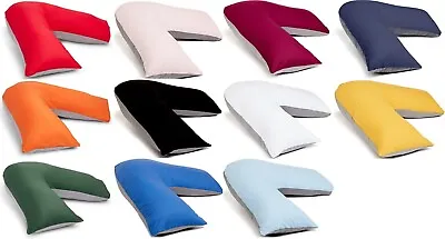 V Pillow 2 Tone Extra Cushioning Support For Head Neck Back Orthopedic  • £9.99