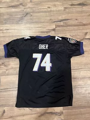 Michael Oher Baltimore Ravens Reebok Jersey Stitched  Black Youth XL Blind Side • $25