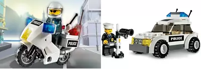 Lego - City - 7235 Police Motorcycle & 7236 Police Car - 2x Complete Sets • $12.50