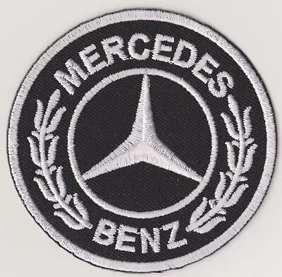 Mercedes Benz Round Embroidered Iron On Car Patch *New* #597 • $3.49