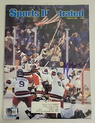 Mike Eruzione Signed Autographed Sports Illustrated 3/3/80 Usa Hockey Olympics • $129.99