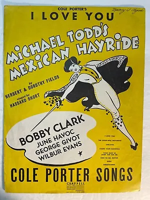 I Love You Vintage Sheet Music 1943 Cole Porter Mexican Hayride • $14.99