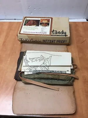 Vintage Tandy Leather Lady Fortune Handbag Kit #4319 - Hand Made Craft NIB • $34.99