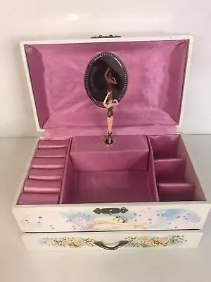 Musical 1986 Jewelry Box With Ballerina Works See Photos! • $14.99