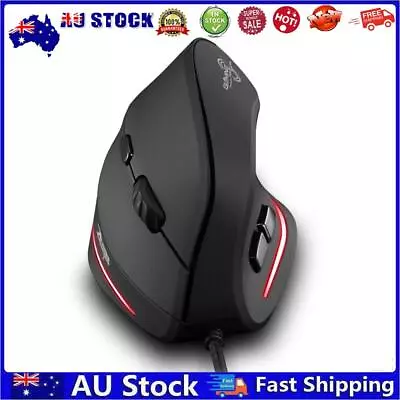 AU ZELOTES T20 Wired Vertical Optical Rechargeable 3200 DPI USB Gaming Mouse • $18.15