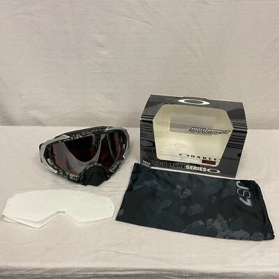 $160 • Buy Oakley Mayhem Pro James Stewart Goggles Stealth Camo W/ Prizm MX Black *DISPLAY
