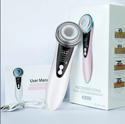 RF LED Light Photon Therapy Face Massager Facial Beauty Skin Tightening Machine • £14.99