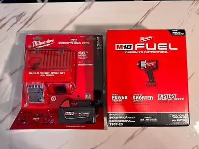 Milwaukee 2967-20 M18 FUEL 1/2” High Torque Impact + Charger / 5.0ah Battery Kit • $295