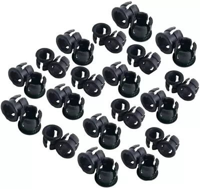 50pcs 3mm Black Plastic LED Bezel Clip Holder Cup Mounting Holders (Push Fit) • $2.99