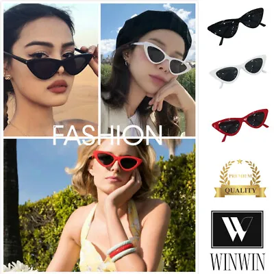 $8.95 • Buy Fashion Women Men Vintage Cat Eye Sunglasses Retro Rapper Glasses Unisex Goggles