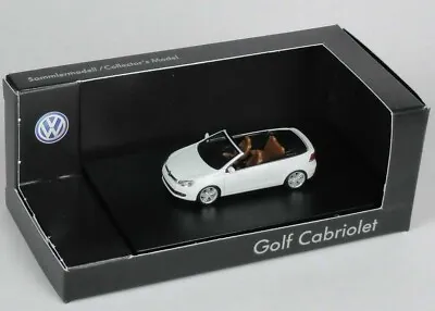 Rare Vw Golf 6 Vi Gt Highline Cabriolet Pure White 1:87 Herpa (dealer Model) • $86.97