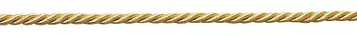 Light Gold 3/16  Decorative Rope Cord 24 Karat Gold [16 Yards] • $13.78