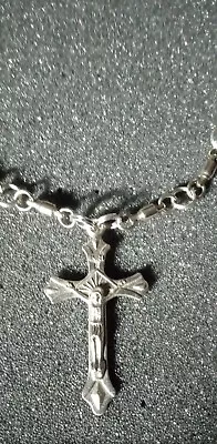 Beautiful Handmade Stainless Steel Cross Necklace For Women Religious Christian  • $0.99