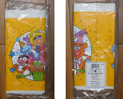 Vintage 1990s American Greetings JIM HENSON THE MUPPETS Plastic Party Tablecover • $9.99