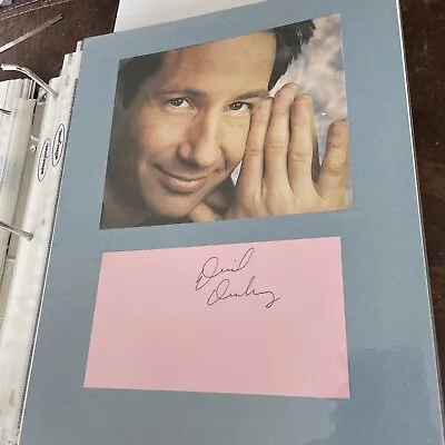 David Duchovny Signed Autographed Index Card X-Files Californication • $10