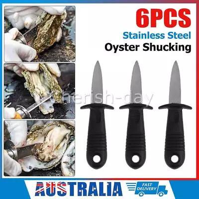6x Oyster Shucking Knife Clam Shellfish Seafood Opener Tool Shucker Knives • $18.49