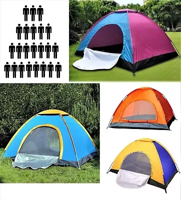 3 - 8 Person Camping Tent Waterproof Room Outdoor Hiking Backpack Fishing  • £17.95