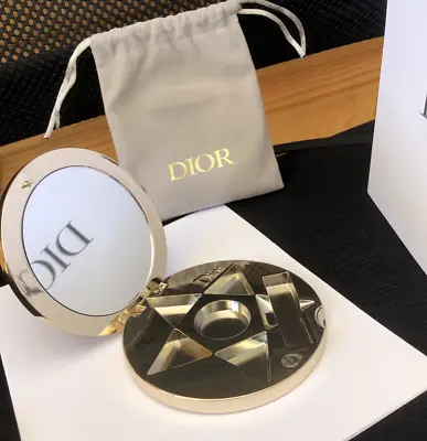 Authentic Dior Beaute Mirror Star Compact Miroir Double Facettes In Pouch • $39.99