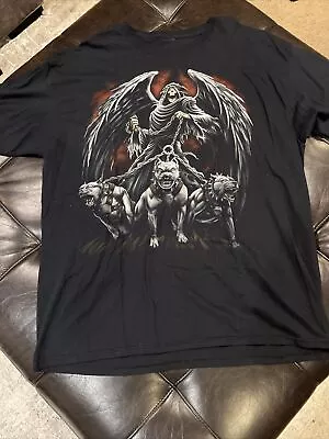 Gothic Grim Reaper Hellhound Shirt Size XL • $12.59