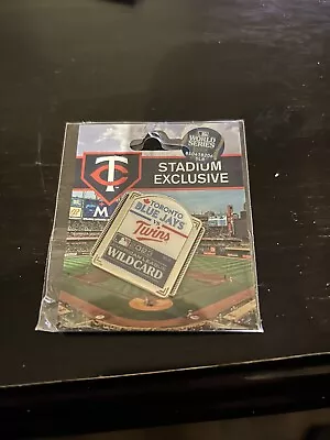 Stadium Exclusive MN Twins 2023 AL Wild Card Blue Jays 2023 Pin-LE • $4