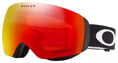 Oakley Flight Deck M Snow Ski Goggle Matte Black Strap/Black Prizm Torch Iridium • $138.95