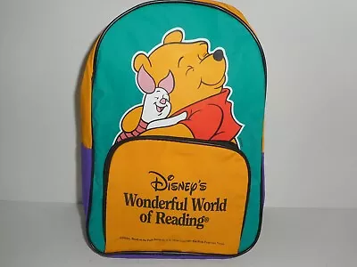 Vintage Kids Winnie The Pooh Piglet Bookbag Backpack Small 12 X9  • $24.99