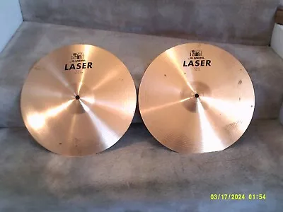 Meinl Laser 14 Inch Hi Hat Cymbals Excellent Condition Great Low-Cost Hats! • $59