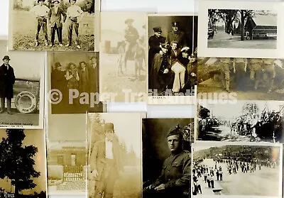 Assortment Of Military Themed Vernacular Photography RPPCs • $0.99