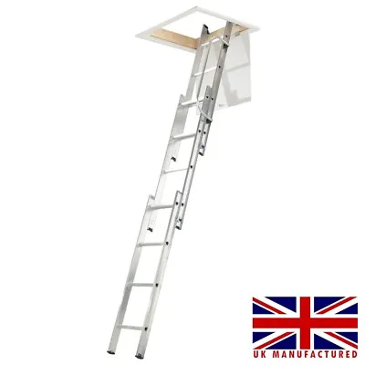 3 Section Aluminium Loft Access Ladder - UK Manufactured!! • £94.99