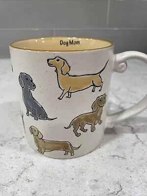 “Dog Mom” DACHSHUND Hand Painted Large 21oz Spectrum Designz Coffee Mug 2023 NEW • $15.99