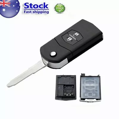 $13.33 • Buy 2 Button Remote Flip Key Shell Fob For Mazda 2 3 5 6 RX7 RX8 MX5 CX7 CX9 BT50