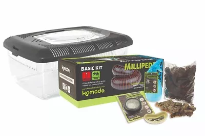 £53.99 • Buy Komodo Complete Millipede Starter Keeping Kit 39 X 25 X 24 Cms Vivarium Reptile
