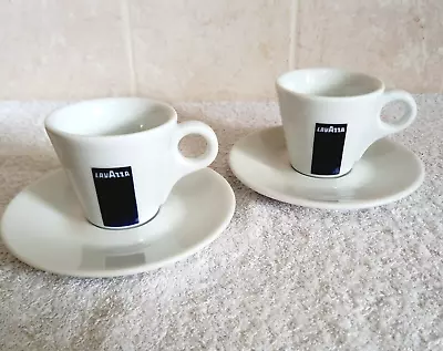 Lavazza Espresso Cup & Saucer X2 Italian Coffee Mug • £10