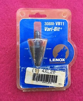 Lenox 30888-VB11 Vari-Bit 7/8  - 1-1/8  Step Drill Bit W 3/8  Shank • $25.99