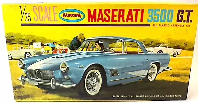 Aurora 1964 1:25 Scale Maserati 2500 GT Vintage Original Boxed Model RARE • $89.99