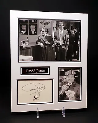 RARE David JASON Signed Mounted Only Fools & Horses Photo Display AFTAL RD COA • £199.99