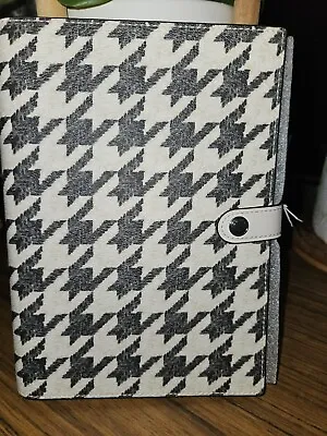  COACH Notebook With Houndstooth Print CREAM/BLACK NWT • $36.99