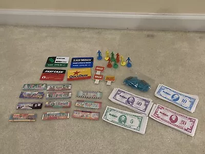 Vintage Mall Madness Board Game Pieces Credit Cards Pegs Money Stores 1989 MB • $20