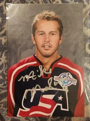 SIGNED Mike Modano Team USA Dallas Stars Red Wings NHL  4x6 Photo With COA • $24.90