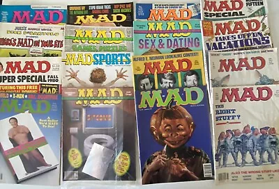 Lot 16 Vtg MAD Magazines 1980 1984 1993 Maze Poster • $48