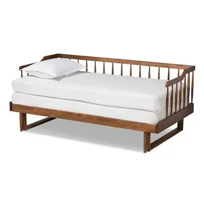 Baxton Studio Daybed Twin King Expandable Muriel Walnut • $414.58