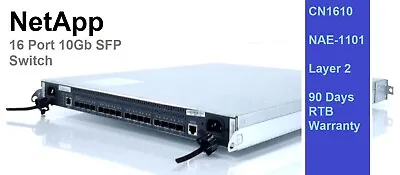 NetApp CN1610  NAE-1101 16-Port 10Gb Layer 2 SFP Switch 90DAY RTB WARRANTY • £89.99