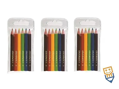 6 MINI COLOURING PENCILS Half Length Mini PARTY BAG FILLER Chidren ART Pencils • £105.99