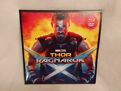 THOR RAGNAROK BIG SLEEVE EDITION Blu Ray DVD & 12  Art Cards**Rare** • £20