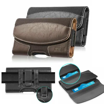 Cell Phone Holster Pouch Wallet Case With Belt Clip For Apple 13 Mini / 12 Mini • $5.99