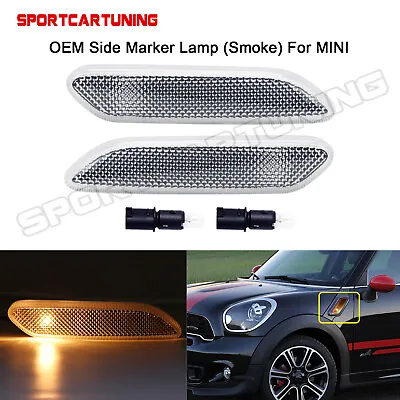 Front Side Marker Signal Light Clear W OE Bulbs For 12-2017 Mini Cooper R60 R61  • $23.93