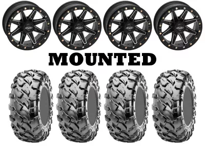 Kit 4 Maxxis Coronado Tires 30x10-14 On Quadboss Boss Lock Beadlock Black IRS • $1655.85