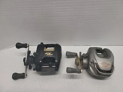 Quantum EX 250 & Bantam Shimano Crestfire Flipping Baitcast Lot Of 2 Reels • $45.65