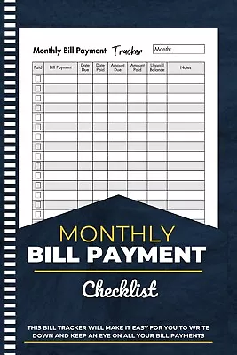 Monthly Bill Payment Organizer Planner 100 Pages • $7.99